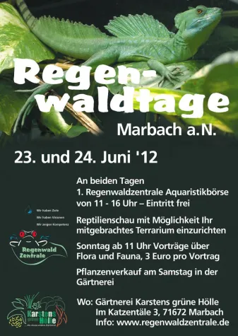 Bild: 1. Regenwaldtage am 23. und 24. Juni 2012