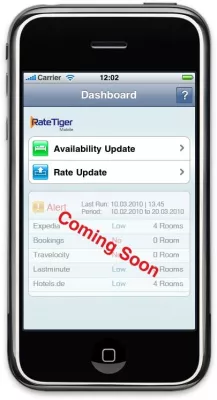Bild: iPhone App für RateTigers Channel-Management-Suite: Verwaltung von Online-Buchungsportalen mobil möglich