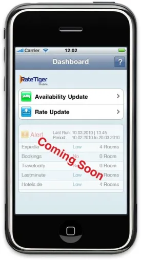 iPhone App für RateTigers Channel-Management-Suite: Verwaltung von Online-Buchungsportalen mobil möglich Bild: iPhone App für RateTigers Channel-Management-Suite: Verwaltung von Online-Buchungsportalen mobil möglich