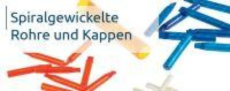Bild: Spiralgewickelte Rohre und Kappen als Elektro-Isolation
