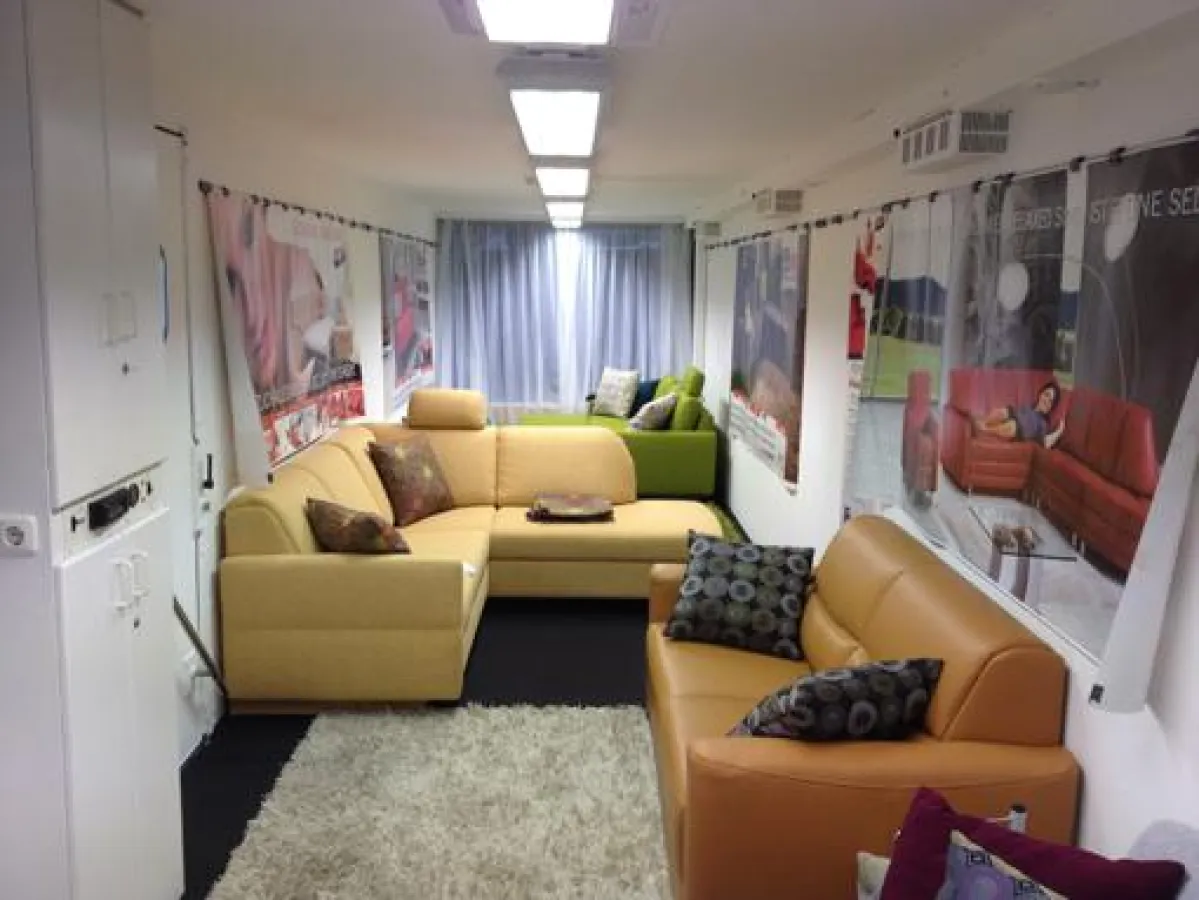 Blick ins Innere des umgebauten LKWs, Foto: sedda