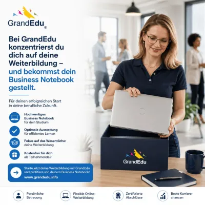 Bild: Business-Notebook inklusive: GrandEdu senkt Einstiegshürden für geförderte Online-Weiterbildungen