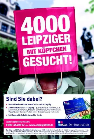 BSW sucht Leipziger mit B&F Brüggemann & Freunde Bild: BSW sucht Leipziger mit B&F Brüggemann & Freunde