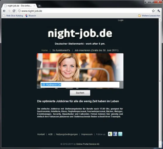 Bild: night-job, die Jobbörse für Berufe ab 17 Uhr