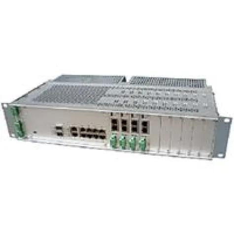 Bild: Vollwertiger Layer-2-Switch von Black Box aggregiert bis zu 20 DSL-Leitungen