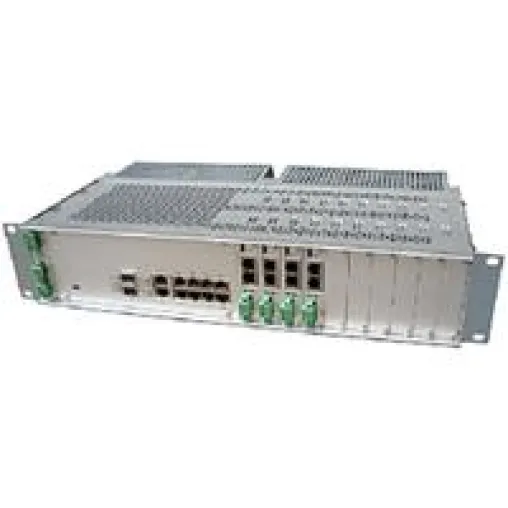 Bild: Vollwertiger Layer-2-Switch von Black Box aggregiert bis zu 20 DSL-Leitungen
