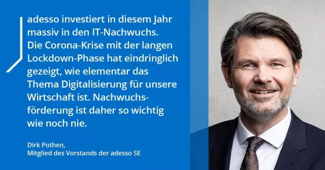 Bild: Neuer Ausbildungsrekord bei adesso zum Ausbildungsjahr 2020/21