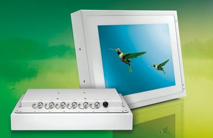 Bild: Wasserdichter Panel-PC voll IP69K & IP67 geschützt!