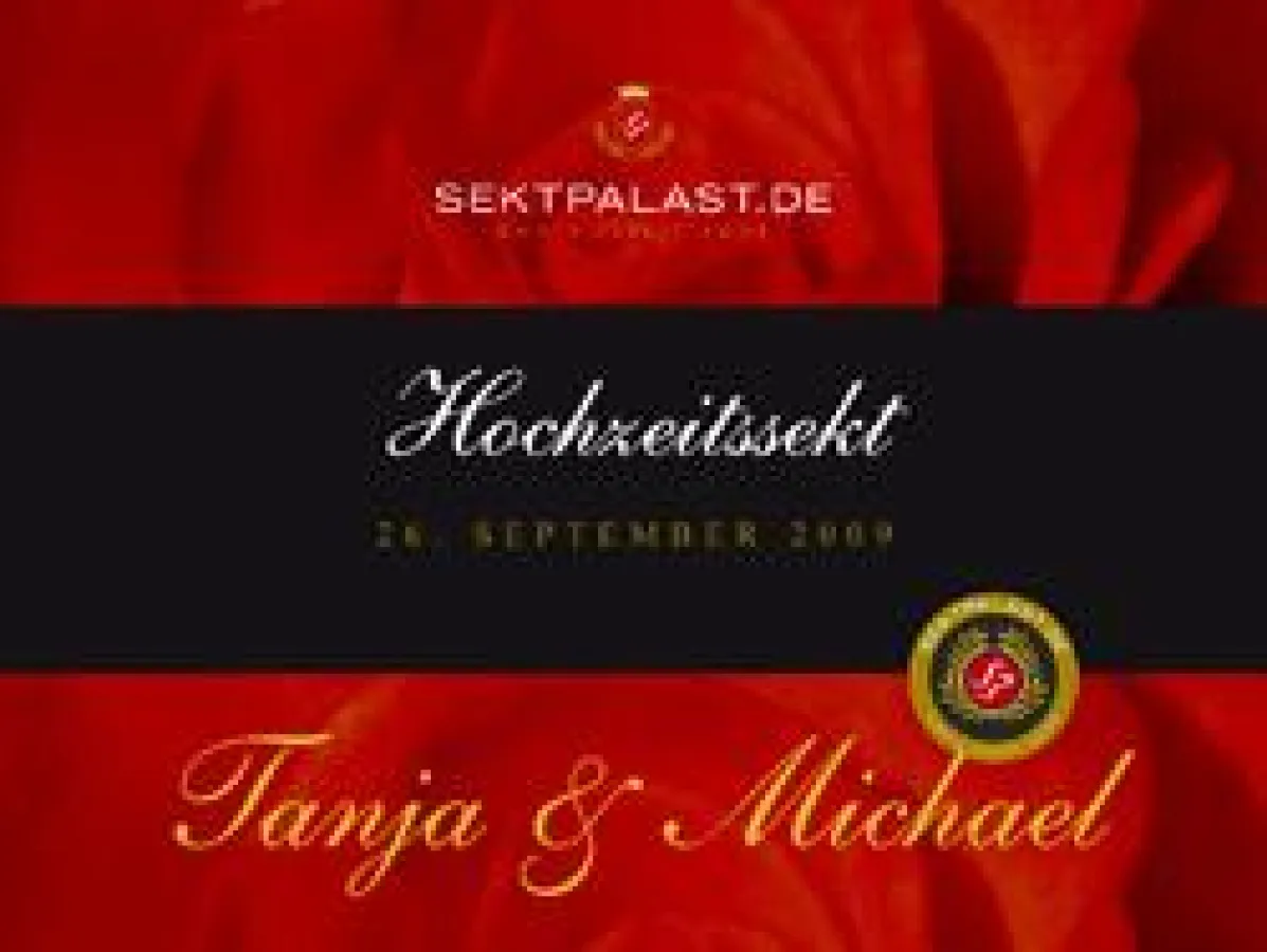 Sektpalast Musteretikett Hochzeit