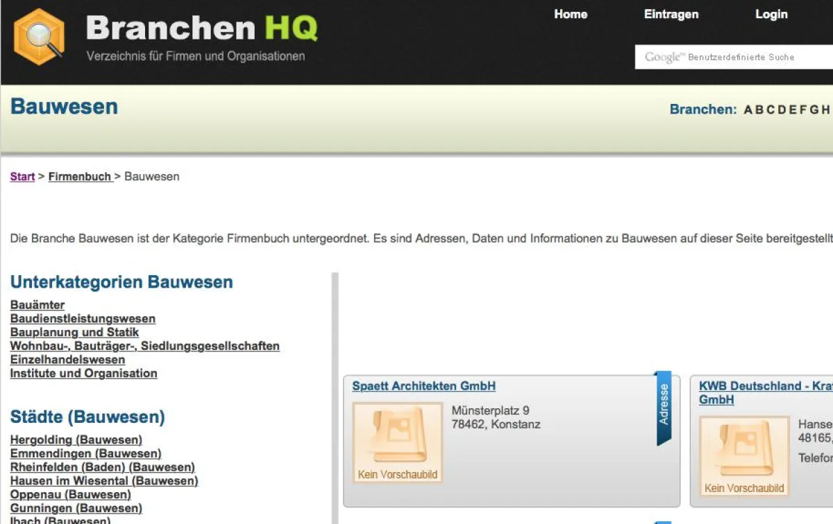 BranchenHQ.de 2014