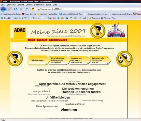 Bild: Gute Vorsätze für 2009 spielend umsetzten