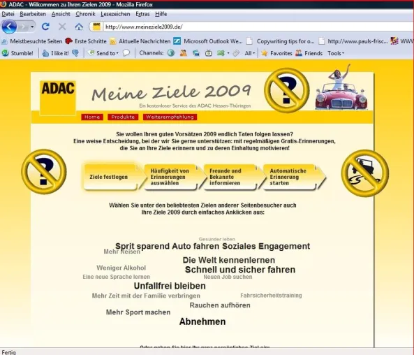 Bild: Gute Vorsätze für 2009 spielend umsetzten