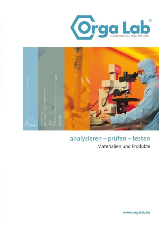 Orga Lab - Materialprüfung - Konformitätsbewertung - Produkttests