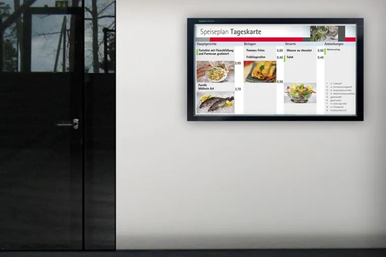 Bild: ict redcat menu - Die Komplettlösung für Digital Signage im Kantinenbetrieb