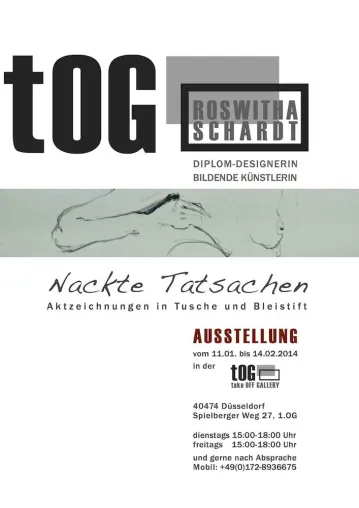 Finissage der Kunstausstellung "Nackte Tatsachen" von Roswitha Schardt Bild: Finissage der Kunstausstellung "Nackte Tatsachen" von Roswitha Schardt