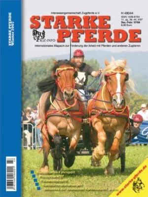 Bild: Fachzeitschrift Starke Pferde berichtet von der 3. Deutschen Meisterschaft im Gespannpflügen