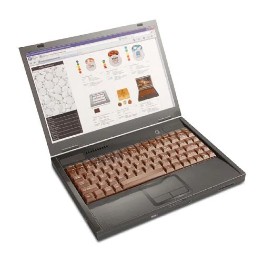 Werbemittel Schoko-Laptop zu Weihnachten