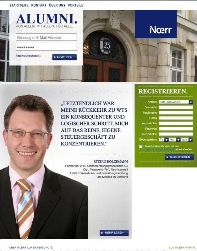Noerr ALUMNI Community-Portal