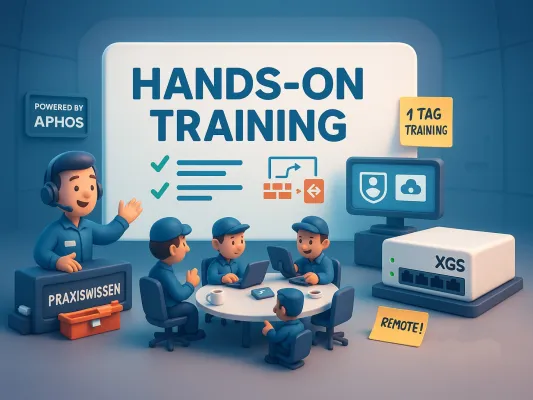 Aphos bietet neue Hands-On Trainings für Sophos Firewall und Endpoint Security Bild: Aphos bietet neue Hands-On Trainings für Sophos Firewall und Endpoint Security