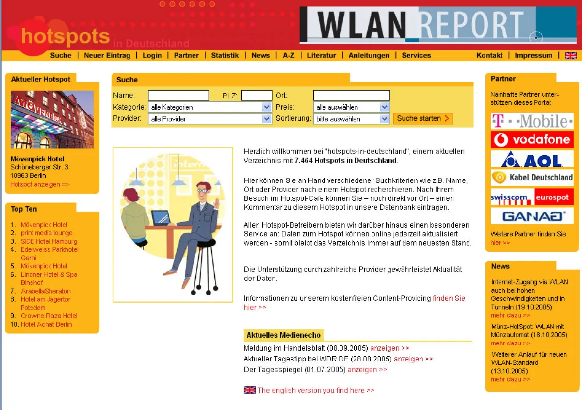 Startseite von www.hotspots-in-deutschland.de