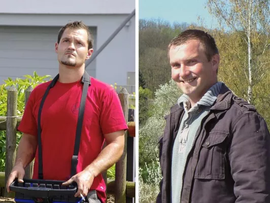 Weigel-Schrüffer: Bambergs Dachdecker arbeiten in luftiger Höhe Bild: Weigel-Schrüffer: Bambergs Dachdecker arbeiten in luftiger Höhe