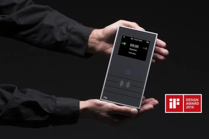 Bild: Zeiterfassungsterminal INTUS 5200/G von PCS erhält den iF DESIGN AWARD 2016