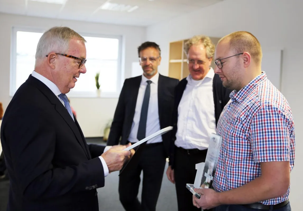Preisverleihung bei der Purplan GmbH