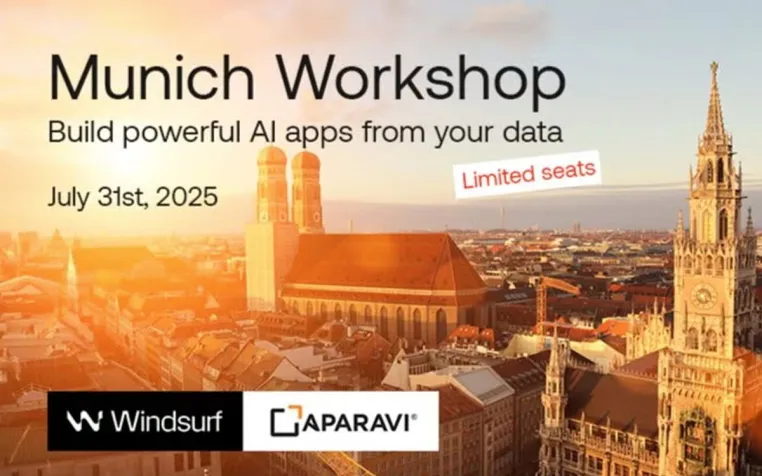Bild: München wird zum Hotspot für KI-Entwicklung: Aparavi und Windsurf laden zum KI-Workshop 