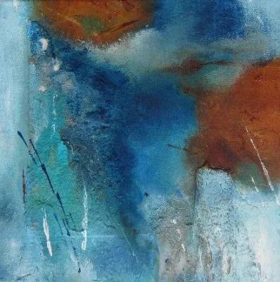 Bild: Roswitha Walenczyk präsentiert Werke bei KIS 7 iim KAVALIERHAUS in Langenargen