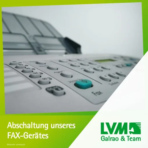 Bild: Abschaltung des Kommunikationsweges Fax