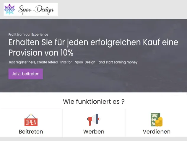 Bild: Mit Silberschmuck online Geld verdienen - das Partnerprogramm von Spoo-Design