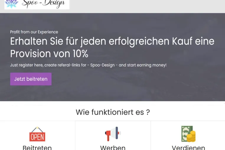 Bild: Mit Silberschmuck online Geld verdienen - das Partnerprogramm von Spoo-Design