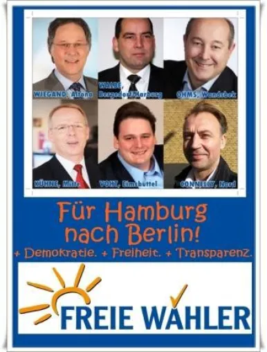 Bild: FREIE WÄHLER: Erstmals in Hamburg bei Bundestagswahl dabei – Auf allen Stimmzetteln wählbar