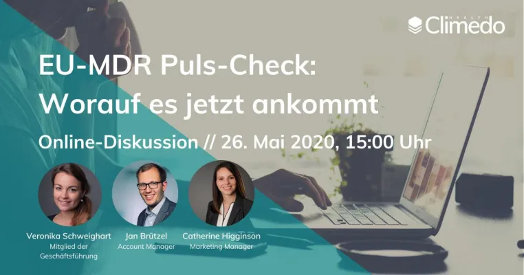 Bild: Climedo Health lädt zum EU-MDR-Webinar ein: „Worauf es jetzt ankommt“