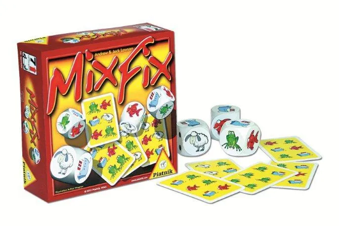 Auf Empfehlungsliste „Kinderspiel des Jahres 2013“ - „MixFix“: Zungenbrecher für Schnellsprecher Bild: Auf Empfehlungsliste „Kinderspiel des Jahres 2013“ - „MixFix“: Zungenbrecher für Schnellsprecher