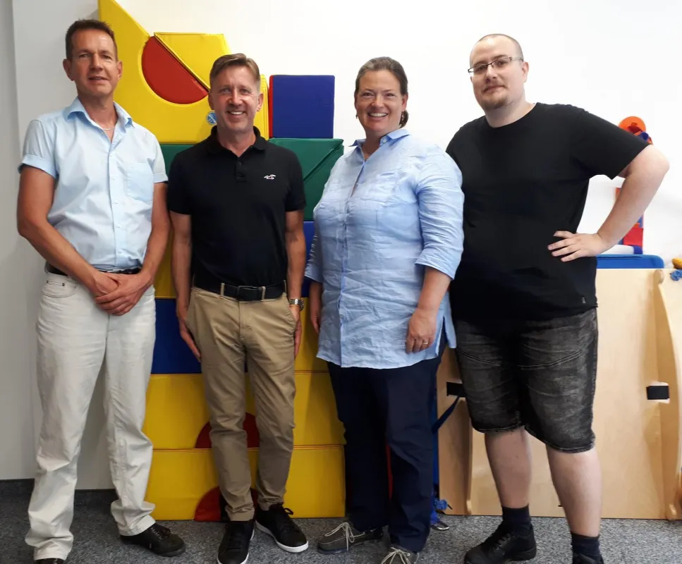 v.l.: Dr. Claus Wunderlich, Dr. Markus Witzmann, Barbara von Baudissin-Schmidt, Daniel Reuter