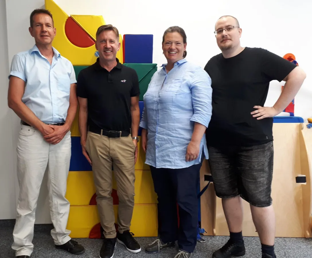 v.l.: Dr. Claus Wunderlich, Dr. Markus Witzmann, Barbara von Baudissin-Schmidt, Daniel Reuter