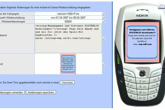Bild: Mobile Marketing Kampagnen per Internet steuern