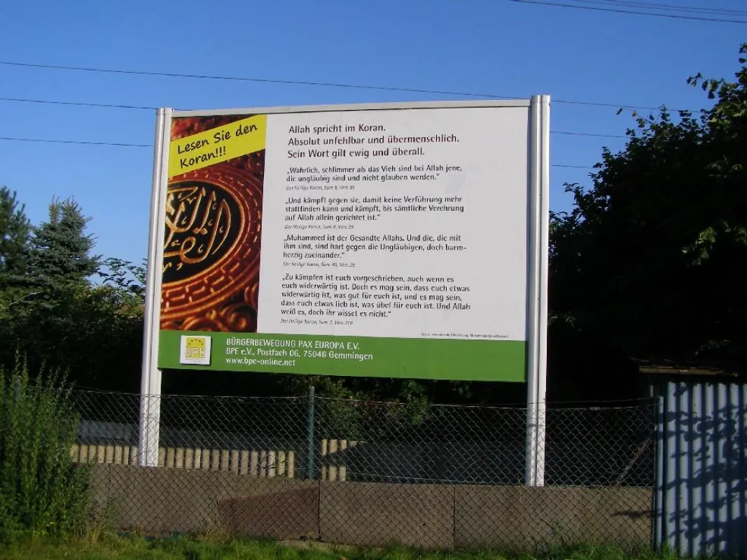 3,5 x 2,5 Meter-Plakat des BPE