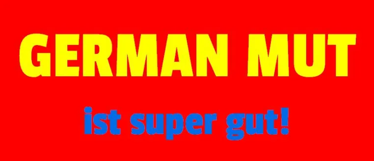 DictaTeam beweist GERMAN MUT Bild: DictaTeam beweist GERMAN MUT