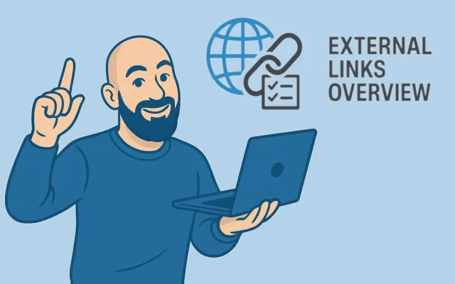 Bild: SEO Kreativ "External Links Overview": WordPress Plugin vereinfacht externe Linkverwaltung & SEO