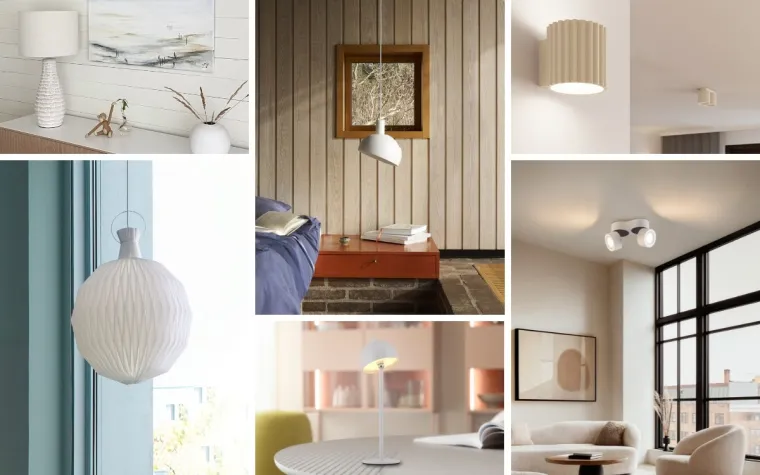 Bild: Pantone Farbe des Jahres 2026: Lampenwelt.de präsentiert Leuchten im Farbton PANTONE 11-4201 Cloud Dancer