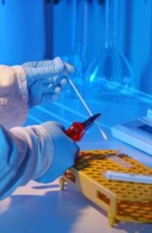 DNA-Vaterschaftstest im Labor