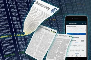 Bild: treefin - Ab sofort automatisches Anlegen der Versicherungsdaten aus Kontoumsatzen moglich