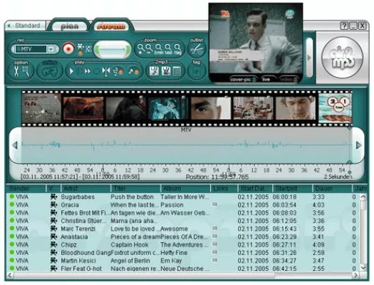 Bild: 100 Musikvideoclips internationaler Tophits kostenlos mit neuer Version der PC Software air2mp3 für Apple iPod und Playstation Portable