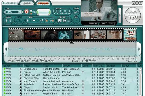 Bild: 100 Musikvideoclips internationaler Tophits kostenlos mit neuer Version der PC Software air2mp3 für Apple iPod und Playstation Portable