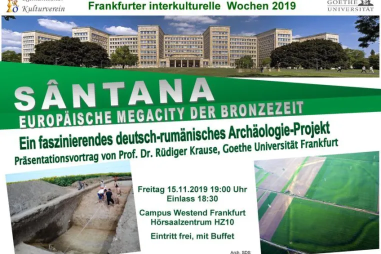 Bild: SÂNTANA - Mega-Cities der Bronzezeit im rumänischen Banat, 15.11.19, Prof. Dr. R. Krause, Goethe Uni Frankfurt