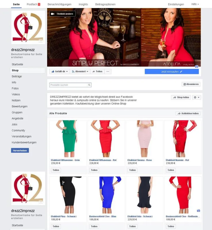 Drezz2Imprezz mit neuem Social-Media Feature
