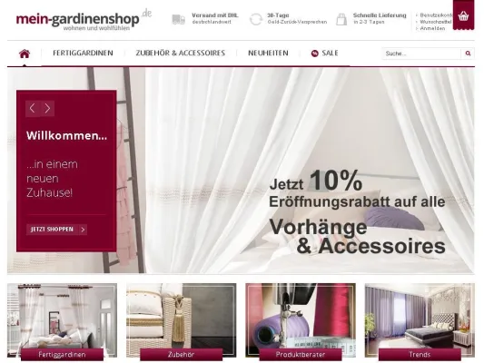 Bild: Online-Services GmbH startet neues E-Commerce Projekt – mein-gardinenshop.de ist jetzt online