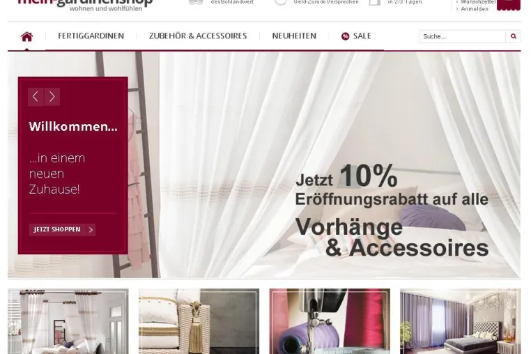 Bild: Online-Services GmbH startet neues E-Commerce Projekt – mein-gardinenshop.de ist jetzt online